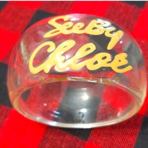 See by Chloé Clear and Gold Bangle